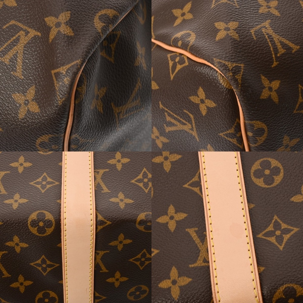 LOUIS VUITTON Brown Monogram Canvas Keepall 55 Boston Bag - Picture 9 of 11